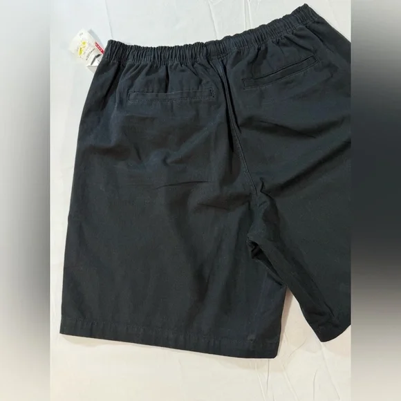 OBEY Men's Black elastic waist shorts size L - Picture 10 of 11